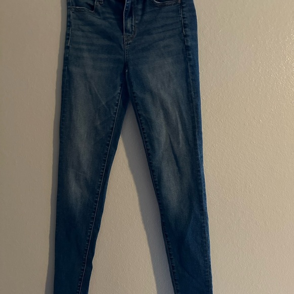American Eagle Outfitters Blue Skinny Jeans with Stretch - Picture 1 of 5